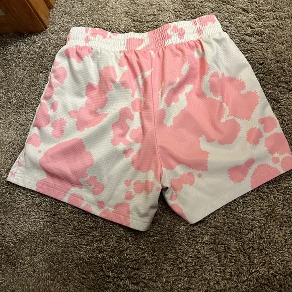 Kill Crew Women's Athletic Shorts in Pink and White - Picture 4 of 4